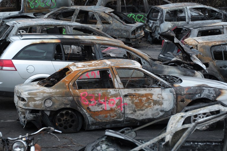 Torched Cars